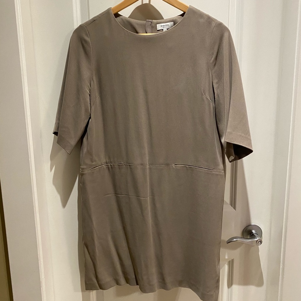 Babaton M Samir Beige Silk Dress